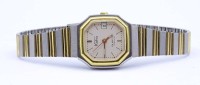Auktion 332 / Los 2027 <br>Damen Armbanduhr Koha, Quartzwerk, bicolor, Gehäuse 23x23mm, Funktion nicht überprüft