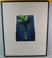 Auktion 332 / Los 5008 <br>2x unleserl. signierte Lithographie, je betitelt "Spiel-Raum", gerahmt/Glas, RG 51 x 41cm.