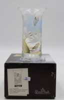 Auktion 332 / Los 10020 <br>Vase, Rosenthal, florales Dekor, Entw. Giesela Müller-Behrendt, orig. Karton, H-12cm.