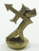 Auktion 332 / Los 15089 <br>Messing-Petschaft "Bogenschütze", H-5,5 cm