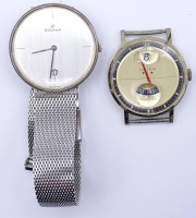 zwei mechanische Armbanduhren "Orion und Golana",Orion steht, D. 3,2-3,7cm, Golana Gehäuse Silber 0.925