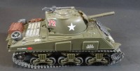 Modell eines U.S. Panzers, 2.WK, Batteriebetrieb, Kunststoff, L-17 cm