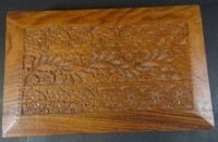 Auktion 500009 / Los  <br>Holzkasten, Indien, 6,5x28x18 cm