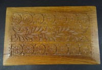 Auktion 500009 / Los  <br>Holzkasten, Indien, 6,5x28x18 cm