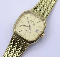 Auktion 332 / Los 2094 <br>Armbanduhr "DuBois",Quarzwerk, Funktion nicht überprüft, Gehäuse 24 x 24mm, in Schachtel, Glas bestossen
