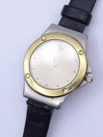 Auktion 332 / Los 2099 <br>Damen Armbanduhr "Zenith",Stahl/Gold um 14K,Quartzwerk,Funktion nicht überprüft,D- 25mm,Tragespuren