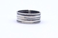 Auktion 333 / Los 1010 <br>David Andersen Ring, Norway, Silber 0.925, 7,6g., RG 66