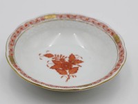 Los 8027 <br>runde Schale, Herend, Apponyi orange, H-3,3cm D-14,35cm