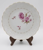 Los 8029 <br>Wandteller, Höchst, florale Bemalung, limitierte Auflage, D-26cm