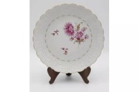 Auktion 369<br>Wandteller, H&ouml;chst, florale Bemalung, limitierte Auflage, D-26cm