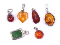 Auktion 334 / Los 1021 <br>6x div. kleine Anhänger, Silber, zus. 9,1g.