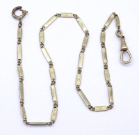 Auktion 334 / Los 2001 <br>Alte Uhrenkette, L. 41cm