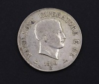 Auktion 334 / Los 6002 <br>5 Lire 1810 B, Italien, Napoleon I, 24,92g.