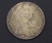 Auktion 334 / Los 6007 <br>Maria Theresien Taler, Silber, Nachprägung, 27,98g.