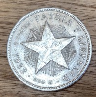 Ein Silber-Peso, Cuba 1932