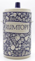 Auktion 334 / Los 9017 <br>Westerwälder Rumtopf mit Rezept, Nr, 3041/7, ca. H-36cm.