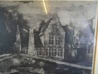 Auktion 334 / Los 5009 <br>Henri RAMAH (1887-1947)  "Herrenhaus" Lithografie, ger/Glas, RG 43x57 cm