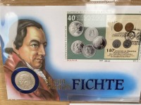 Auktion 334 / Los 6026 <br>Gedenkmünze Gottlieb Fichte, Silber 999.9  1 Oz Unze 1993,