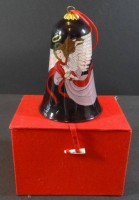 Auktion 334 / Los 10012 <br>Glas-Glocke mit Weihnachtsengel in OVP, China, H-11 cm