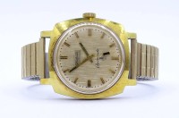 Auktion 334 / Los 2013 <br>Herren Armbanduhr "Glashütte", Q1, Chronometer,Cal. 70.3 mechanisch, Werk läuft, Gehäuse 35 x 35mm,Tragespuren