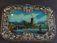Auktion 334 / Los 11040 <br>Geldbörse, versilbert, ungeputzt, Altersspuren, 6x9 cm