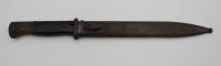 Auktion 334 / Los 7029 <br>Bajonett für K98, 2. WK, mit Scheide, Herst. "Carl Eickhorn", Altersspuren, L-40,5cm.