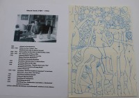 Auktion 334 / Los 4027 <br>Edvard FRANK (1909-1972), Skizze, weibl. Akt auf Pferd, ungerahmt, BG 29,5 x 21cm, verso Nachlassstempel