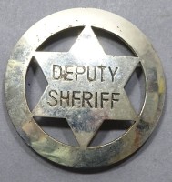 Deputy Sheriff-Stern, 1983, mit Alters- und Tragespuren