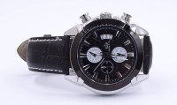 Auktion 500010 / Los  <br>Armbanduhr "Lindberg &amp; Sons", Quartzwerk, D. 44mm, läuft