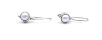 Los  <br>Paar Silber Ohrringe mit Perlen, L. 2,2cm, zus. 2,1g
