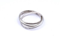 Auktion 500010 / Los  <br>3-fach Ring, Sterling Silber 0.925, 3,4g., RG 58