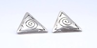 Auktion 500016 / Los  <br>Paar Ohrstecker, Sterlingsilber 0.925, zus. 4,5g. je 19,6x22mm