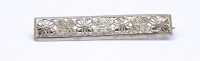 Auktion 500010 / Los  <br>Filigrane Silber Brosche 0.835 L. 5,6cm, 4,2g.