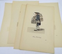 Auktion 334 / Los 5025 <br>10 Blätter aus "Der Ausruf in Hamburg", Hamburg 1808, Nr. 74-83
