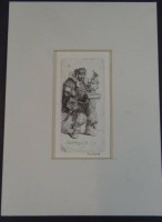 Auktion 334 / Los 5032 <br>Rembrandt Stich von 1635, Neuauflage, 62/350, 11x6,5 cm, PP 18x13 cm