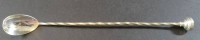 Auktion 500010 / Los  <br>langer Barlöffel "Deetjen", versilbert, L-26 cm