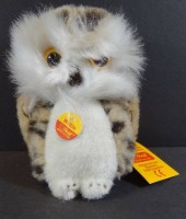 Auktion  / Los  <br>Steiff Eule "Wittie" komplett und guter Zustand, H-14 cm