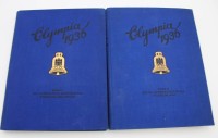 Auktion 334 / Los 3030 <br>Sammelalben, Olympia 1936, 1. u. 2. Band, kompl.