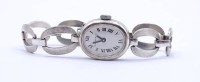 Los  <br>Damen Armbanduhr "E. Bucherer", Vollsilber 0.835, mechanisch, Werk läuft, 22g.