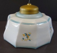 Auktion 500016 / Los  <br>Glas-Hängelampe um 1925, D-25 cm
