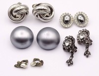 Auktion 500016 / Los  <br>5 Paar Ohrringe, Modeschmuck