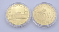 Los  <br>2x goldfarbene Medaillen, Deutschland