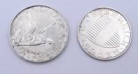 Los  <br>10 Schilling 1958 und 500 Lire 1961
