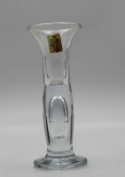 Los  <br>Leuchter, Holmegaard, farbloses Glas, H-14,6cm.