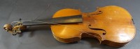 Los  <br>alte Geige ohne Saiten, L-60 cm, Altersspuren, Decke mit Riss