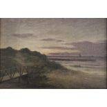 Auktion 361<br>William HENRIKSEN (1880-1964), Küstenlandschaft, Öl/Leinwand, gerahmt, RG 30,5 x 40cm. rücks. Auktionsetikett Bruun Rasmussen, Kobenhaven