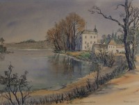 Auktion 369<br>Heinz HEHMANN (1907-1950) "Berlin-Grunewaldsee" Aquarell, ger/Glas, RG 40x50 cm