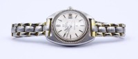 Auktion 336 / Los 2003 <br>Damen Armbanduhr "Omega", Constellation, Chronometer, Automatikwerk, Werk steht, Band berieben, D. 23mm