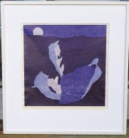 Auktion 336 / Los 5000 <br>Peter WULLIMANN (1941-2016) , grosse Lithografie "Efeta" E.A., gerahmt, Glas fehlt, 90x82 cm