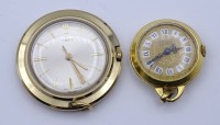 2 Frackuhren, Bifora und Timex, D. 24 u. 35mm, mechanisch,Werke laufen